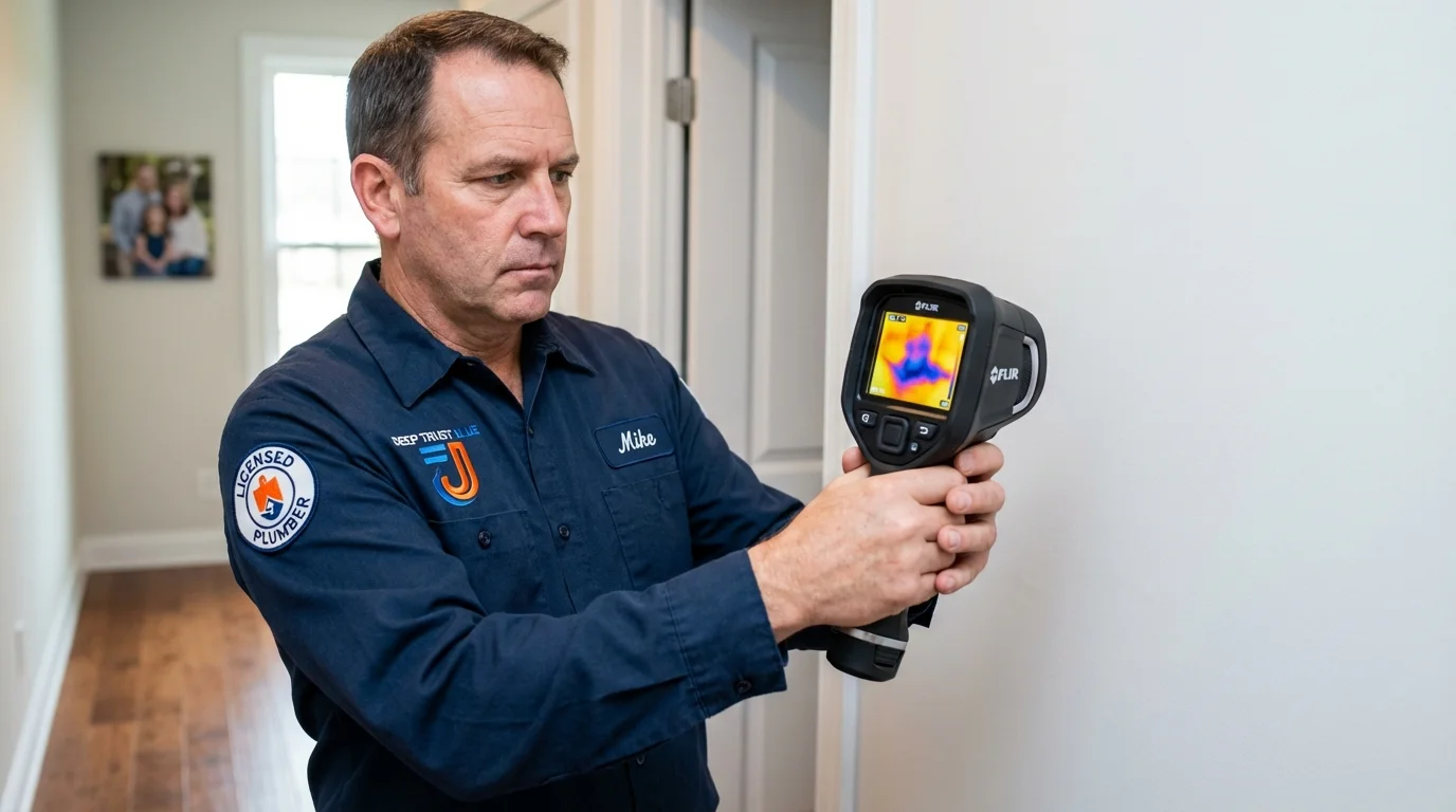 Thermal imaging leak detection by Johns Plumbing LLC in Joshua Tree